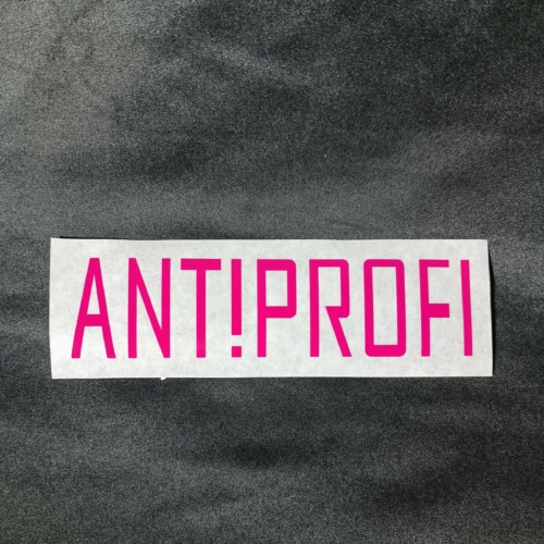 ANTIPROFI Aufkleber pink