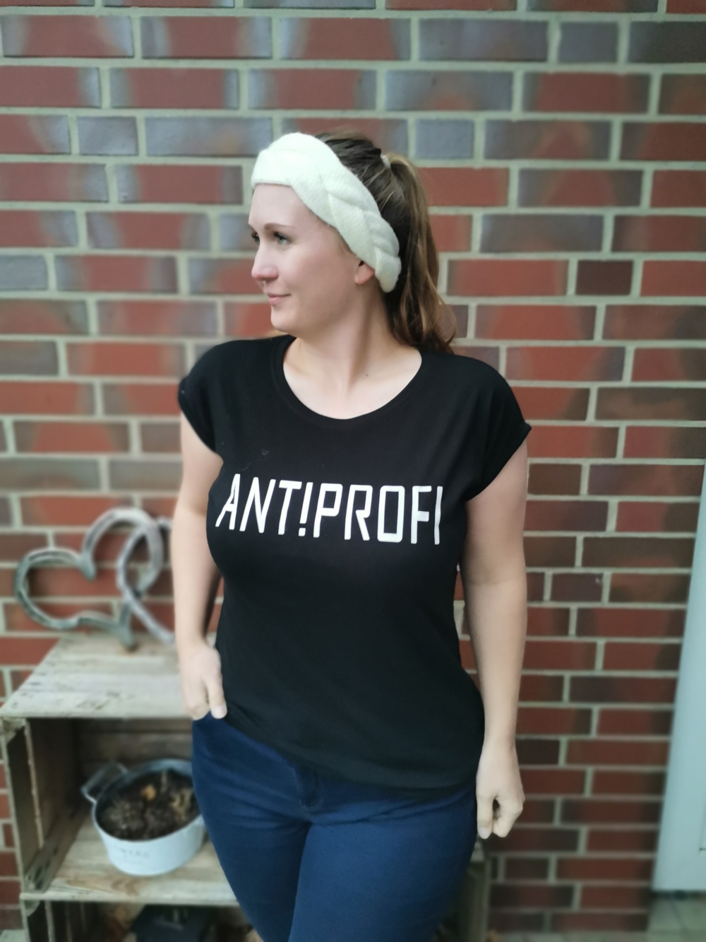 antiprofi Tshirt schwarz