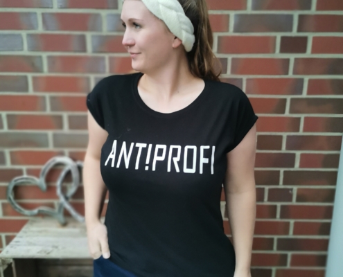 antiprofi Tshirt schwarz