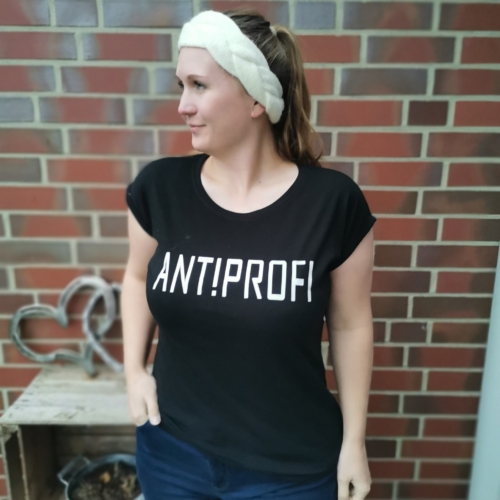 antiprofi Tshirt schwarz