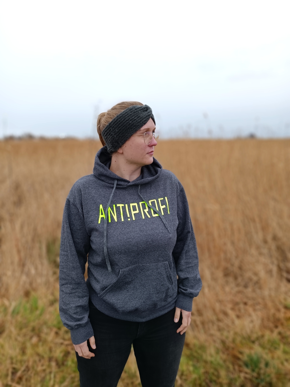 ANTIPROFI Hoodie dunkelgrau